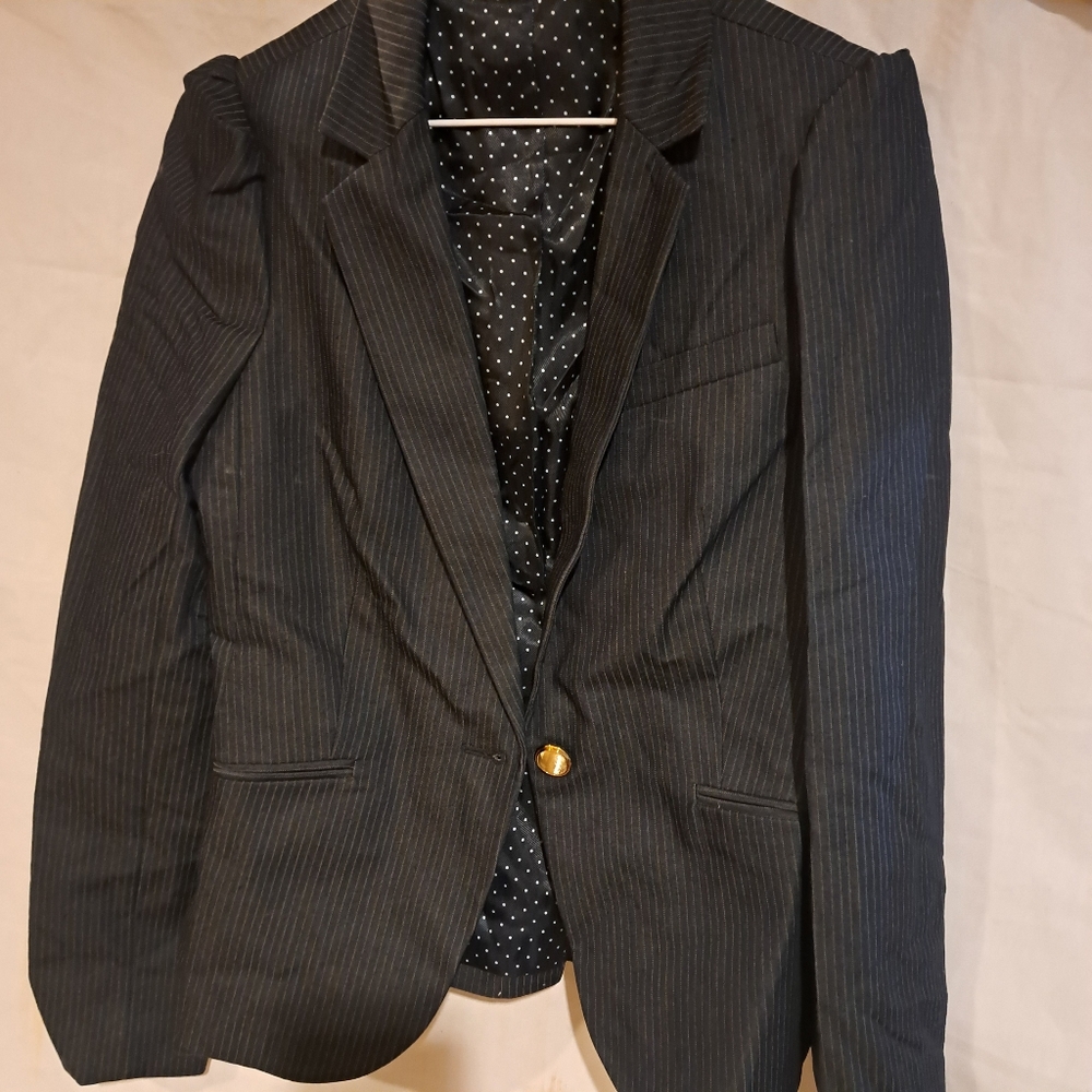 Express Navy Pin stripes Jacket